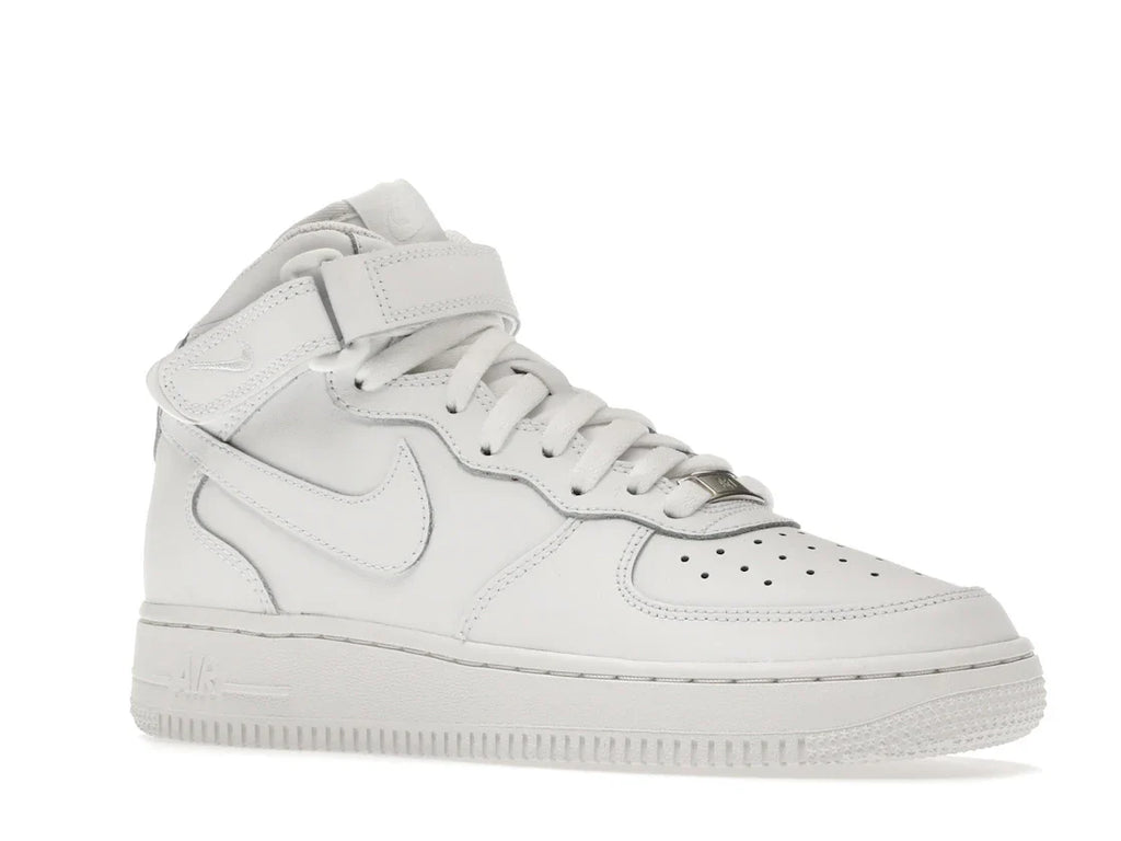 Nike Air Force 1 Mid LE Triple White (GS)