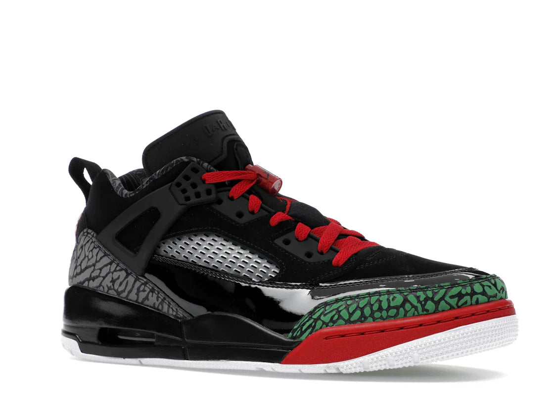 Jordan Spizike Low Schwarz Klassisch Grün Weiß Varsity Rot