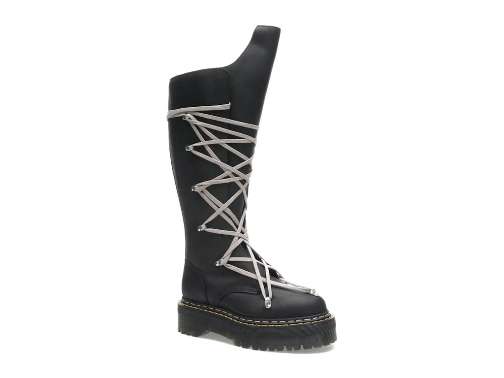 Dr. Martens 1460 DRKSHDW Quad Sole Pentalace Boot Rick Owens Schwarz