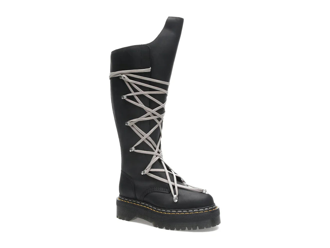 Dr. Martens 1460 DRKSHDW Quad Sole Pentalace Boot Rick Owens Schwarz