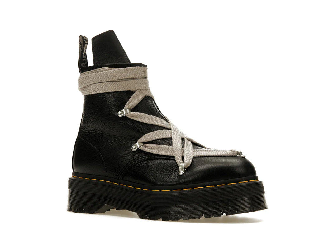 Dr. Martens 1460 Quad Ledersohle Pentagramm-Schnürstiefel Rick Owens Schwarz