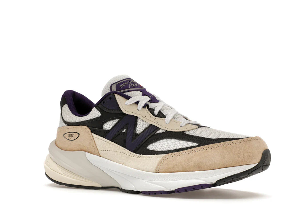 New Balance 990v6 MiUSA Teddy Santis Weiß Schwarz Pflaume