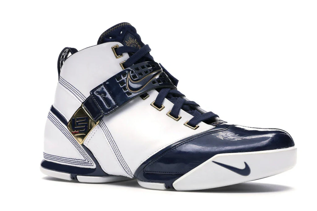 Nike LeBron 5 Weiß Navy Metallic Gold