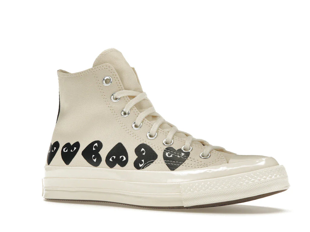 Converse Chuck Taylor All Star 70 Hi Comme des Garcons PLAY Multi-Heart Milk