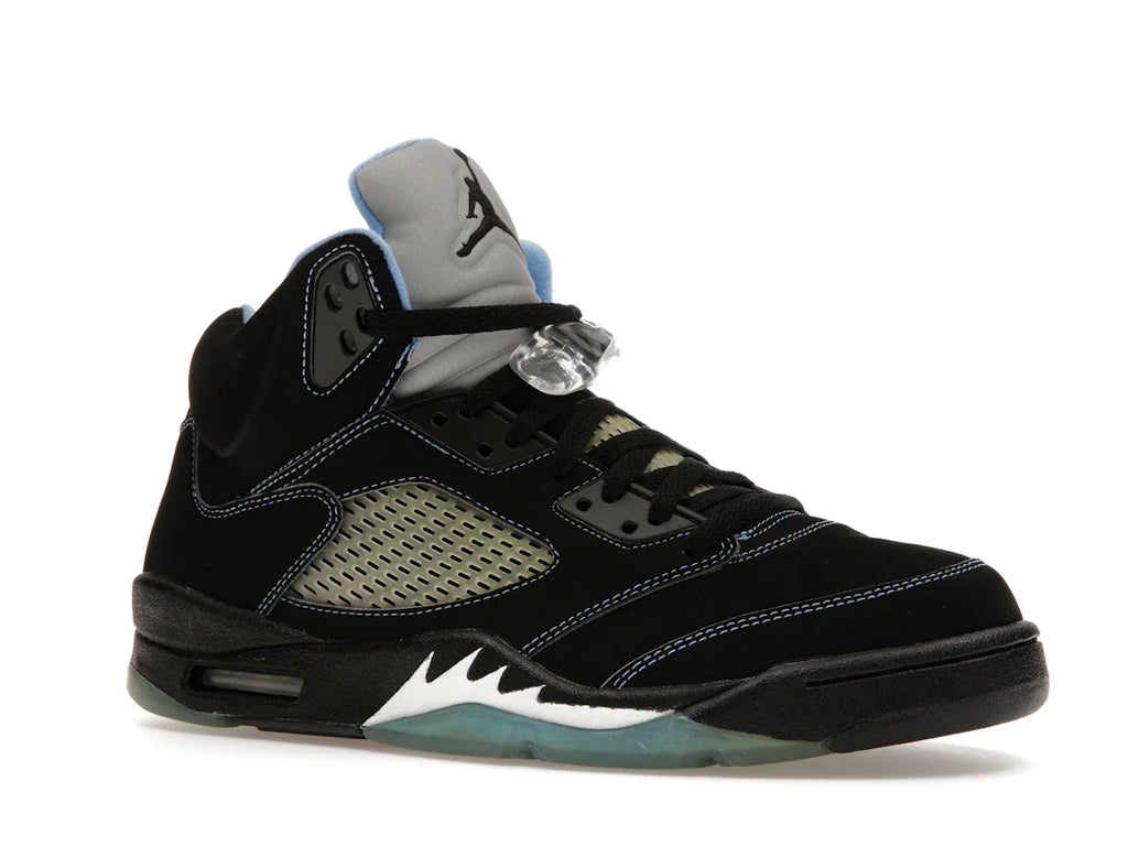 Jordan 5 Retro Schwarz/University Blue