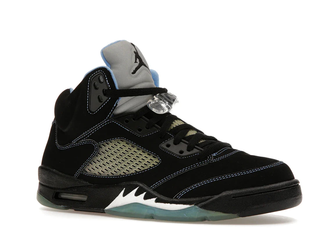Jordan 5 Retro Schwarz/University Blue