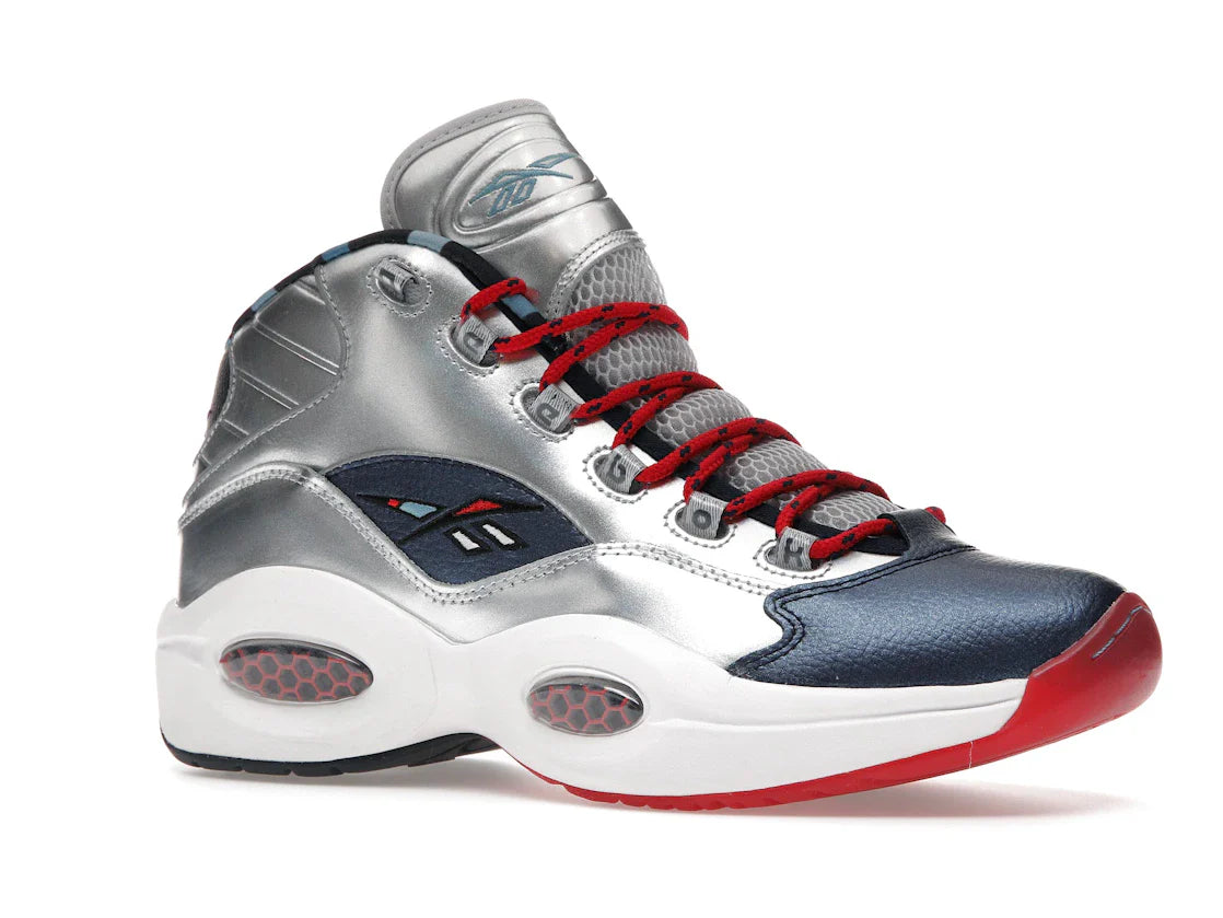 Reebok Question Mid Iverson x Harden Silber