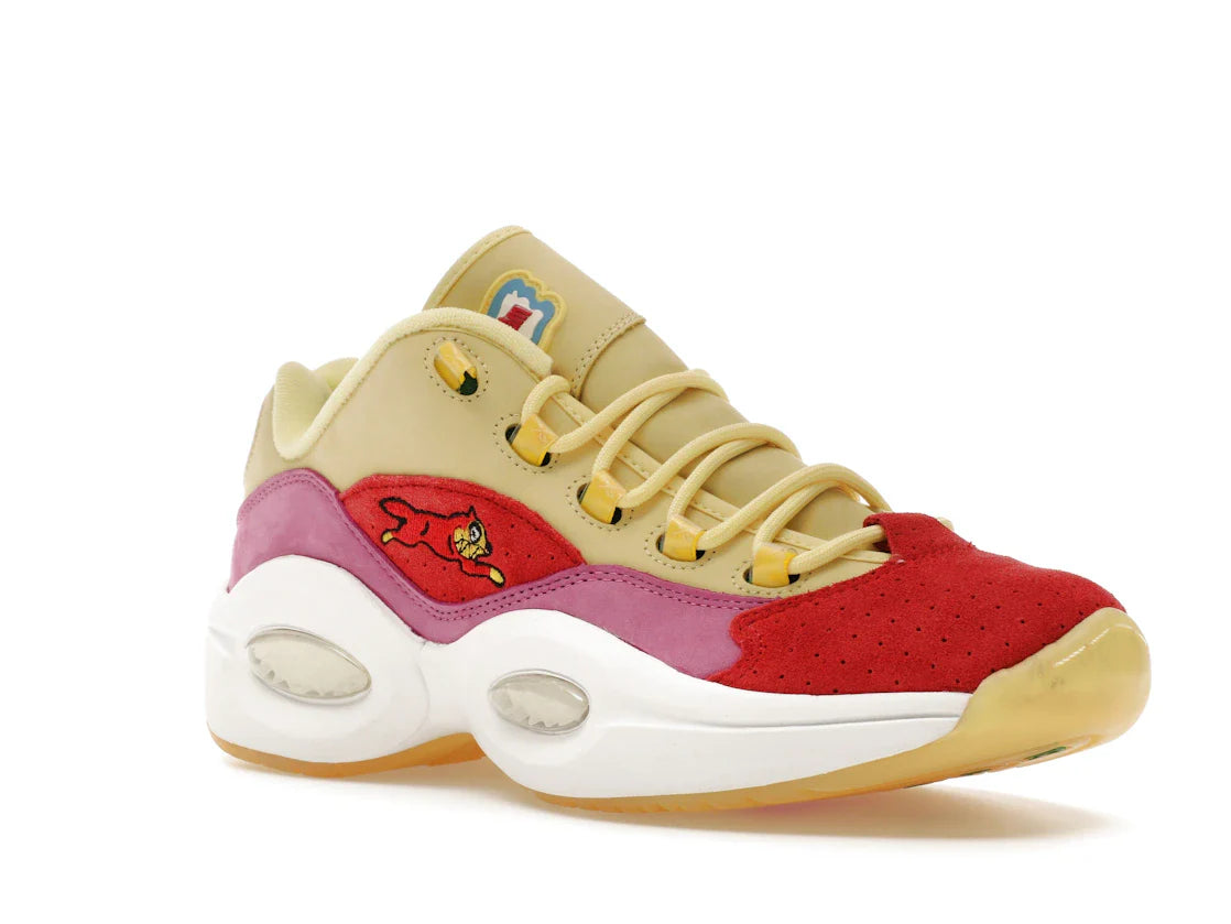 Reebok Question Low BBC Ice Cream Running Dog Gelb Rot