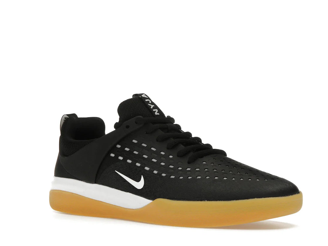 Nike SB Zoom Nyjah 3 Schwarz Weiß Gummi