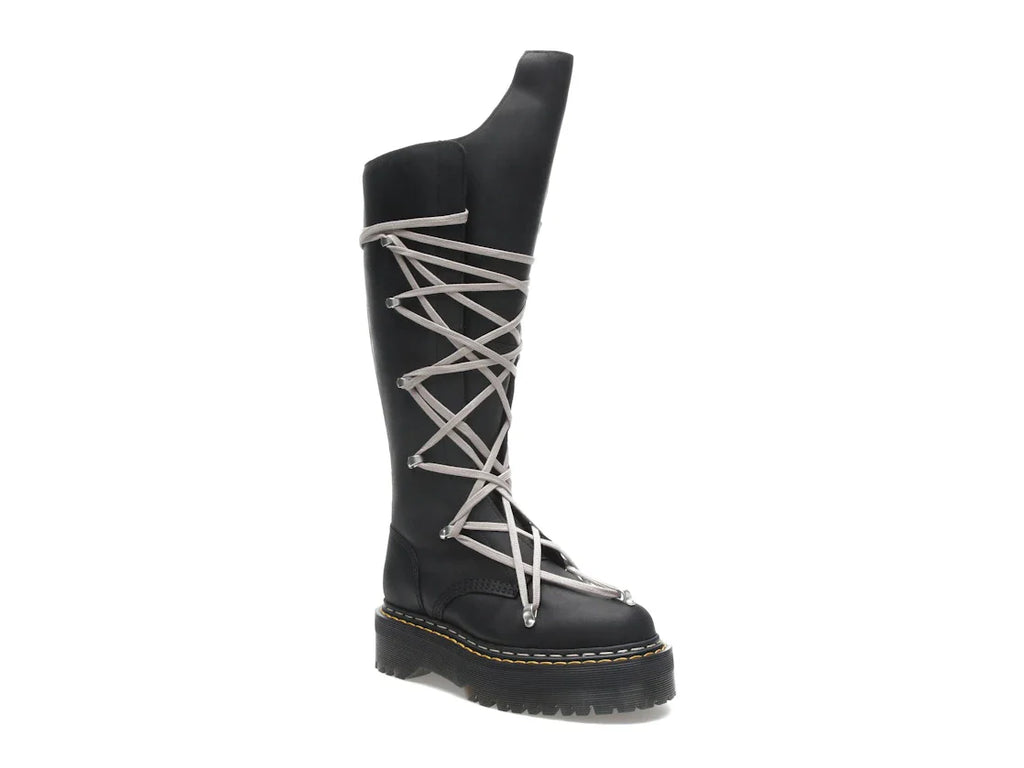 Dr. Martens 1460 DRKSHDW Quad Sole Pentalace Boot Rick Owens Schwarz