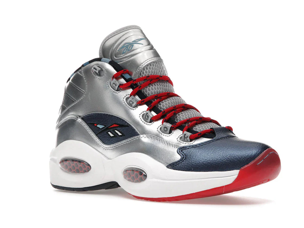 Reebok Question Mid Iverson x Harden Silber