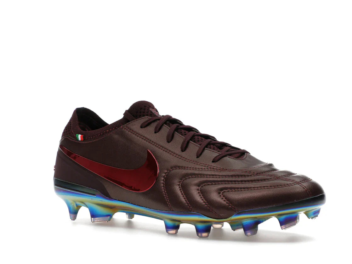 Nike Tiempo Legend 10 Elite Luxe FG Montebelluna Leder Portwein