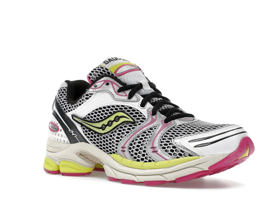Saucony ProGrid Triumph 4 Weiß Fluo Pink
