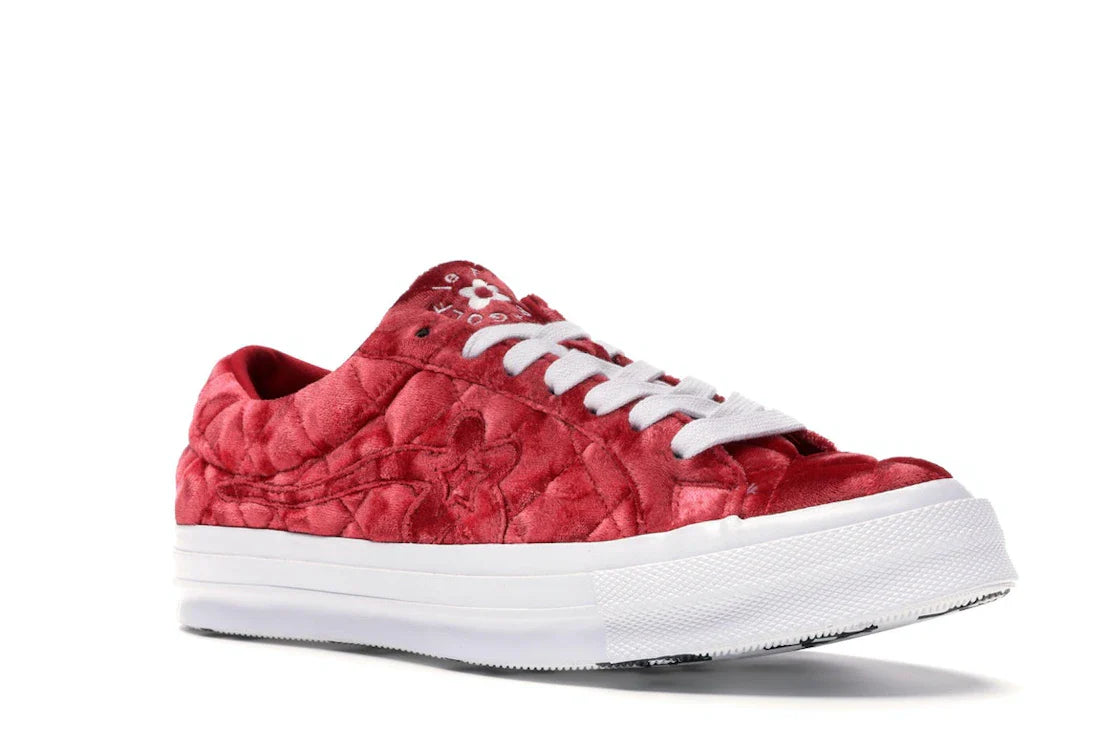 Converse One Star Ox Golf le Fleur TTC Gesteppter Samt Barbados Cherry