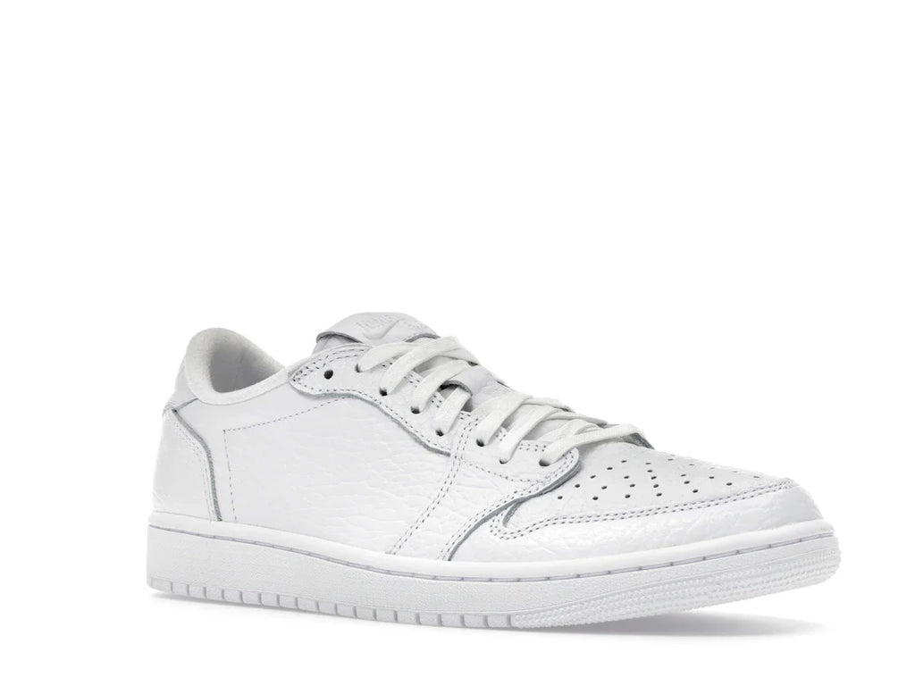 Jordan 1 Retro Low Swooshless Triple White (2025)