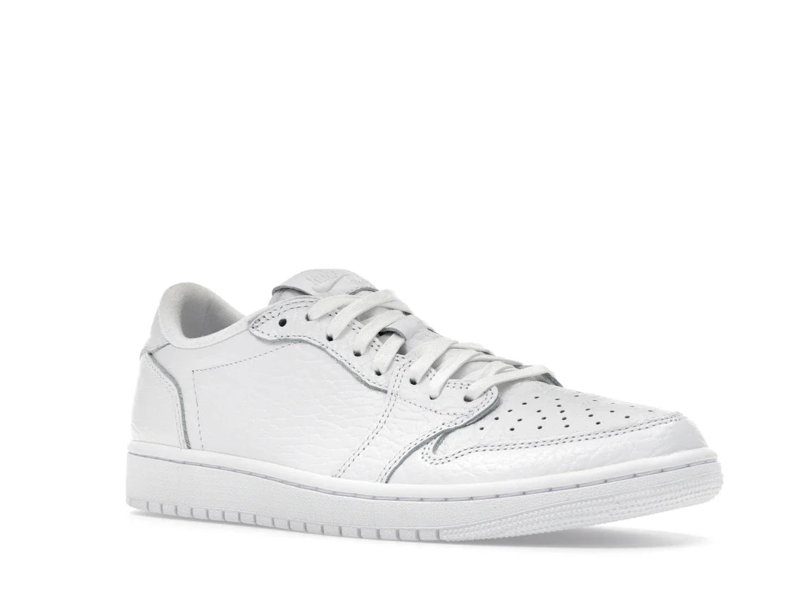 Jordan 1 Retro Low Swooshless Triple White (2025)