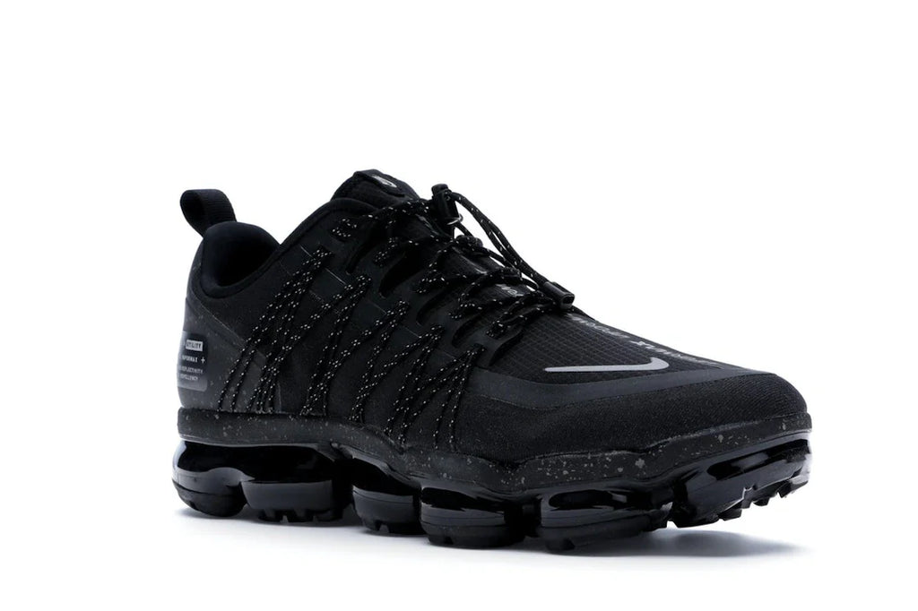 Nike Air VaporMax Run Utility Schwarz Reflektierendes Silber