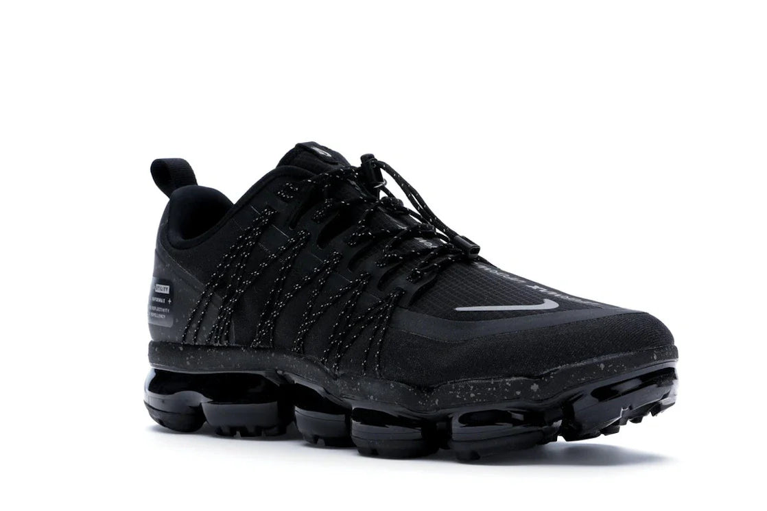 Nike Air VaporMax Run Utility Schwarz Reflektierendes Silber