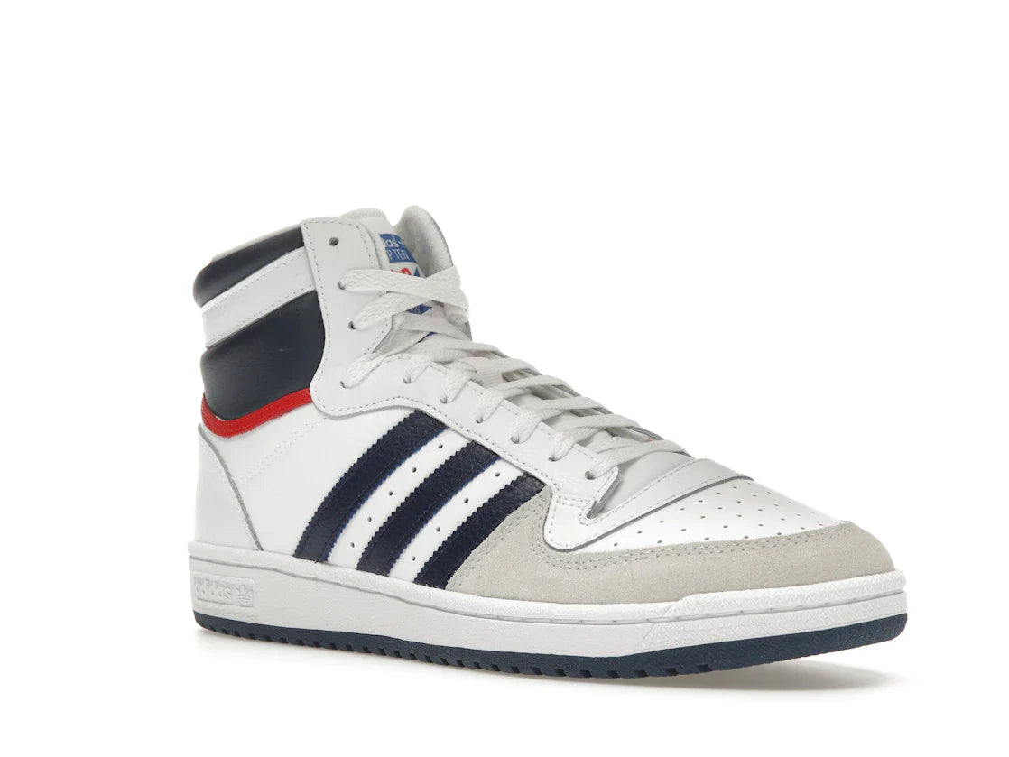 adidas Top Ten Hi Weiß Marineblau Rot
