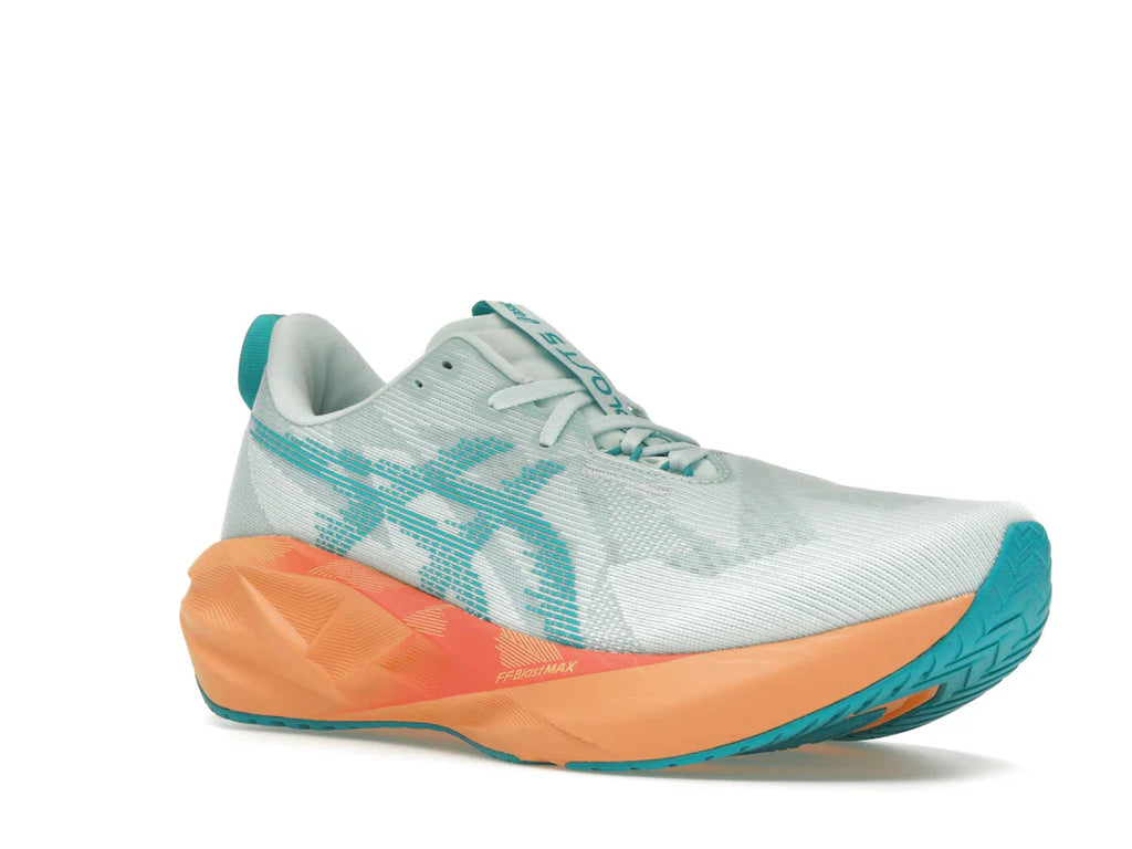 ASICS Novablast 5 Beruhigende Meereswellen-Türkis-Orange