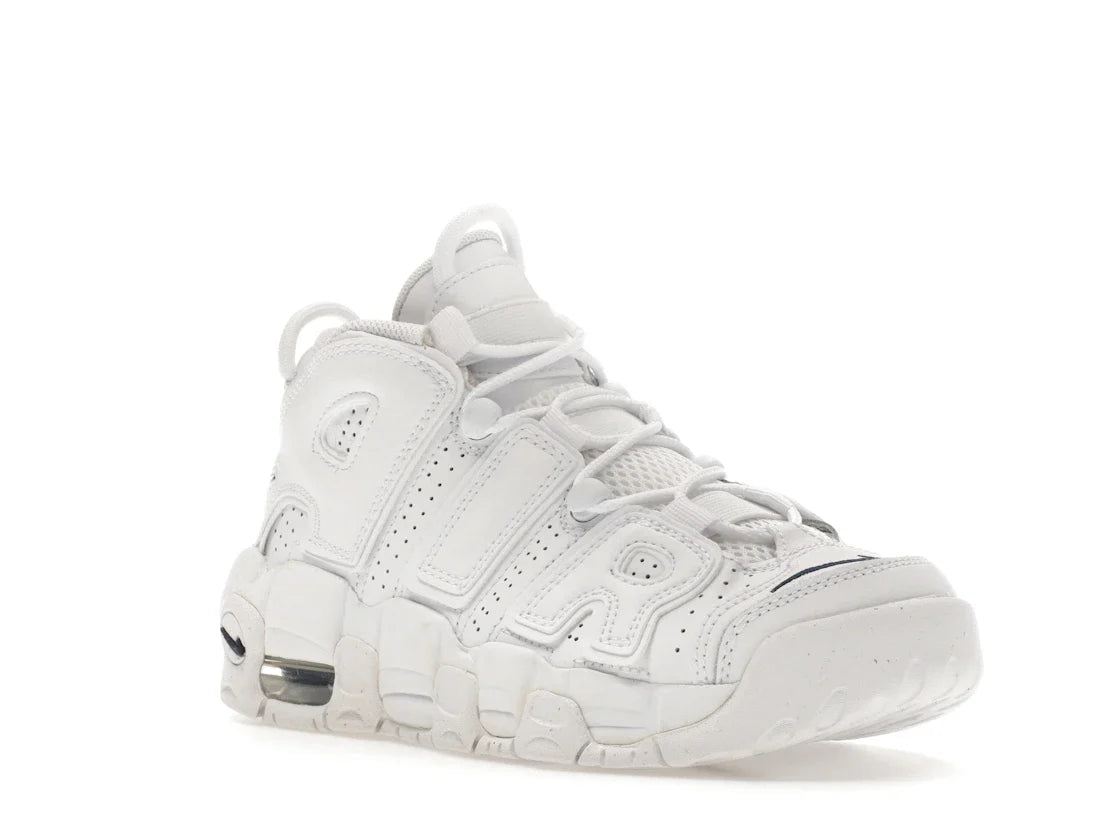 Nike Air More Uptempo Weiß Mitternachtsblau (GS)