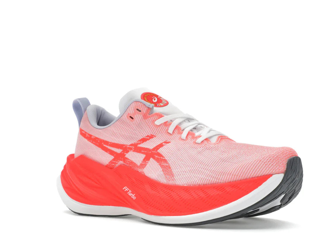ASICS Superblast Weiß Sonnenaufgang Rot