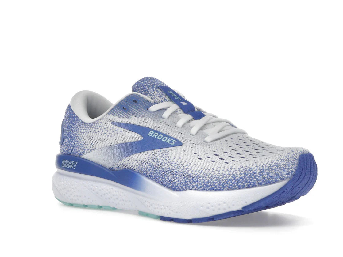 Brooks Ghost 16 White Amparo Blue Limpet Shell (Damen)