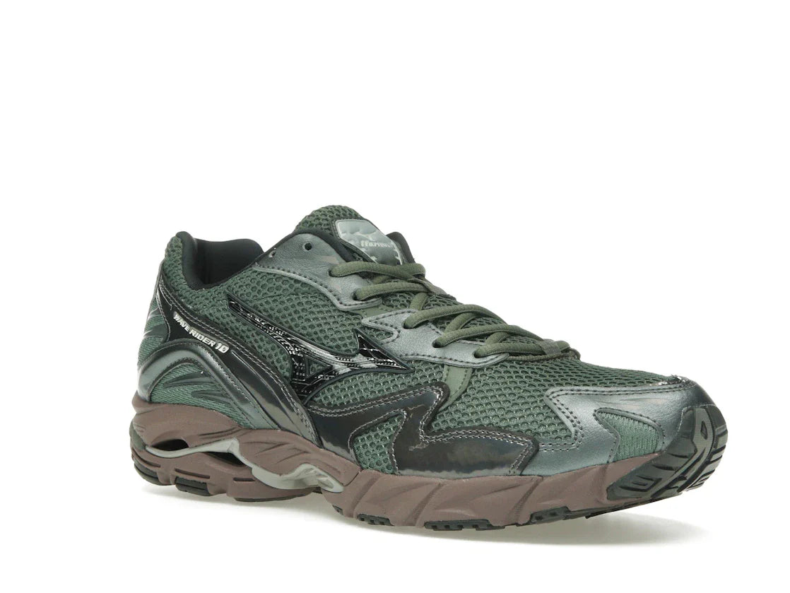 Mizuno Wave Rider 10 Agave Grün Schwarz