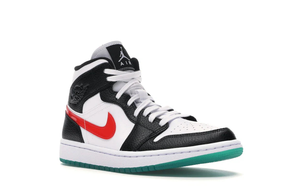 Jordan 1 Mid Alternate Swooshes Rot Gelb (Damen)