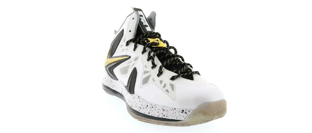 Nike LeBron X Elite+ Weiß Gold
