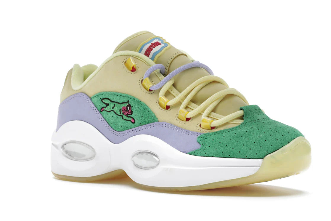 Reebok Question Low BBC Ice Cream Running Dog Gelbgrün