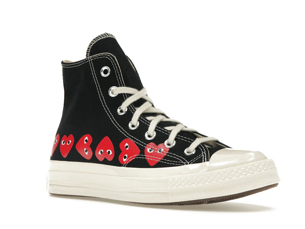 Converse Chuck Taylor All Star 70 Hi Comme des Garçons PLAY Multi-Heart Schwarz
