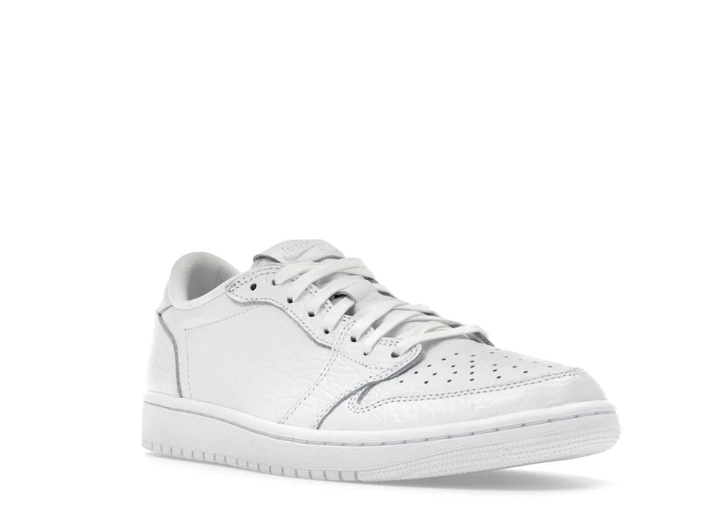 Jordan 1 Retro Low Swooshless Triple White (2025)