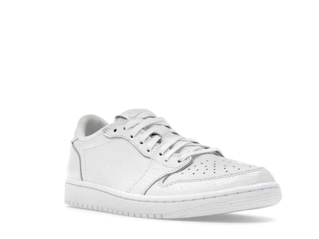 Jordan 1 Retro Low Swooshless Triple White (2025)