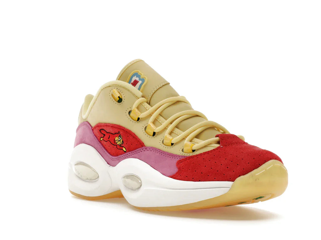 Reebok Question Low BBC Ice Cream Running Dog Gelb Rot