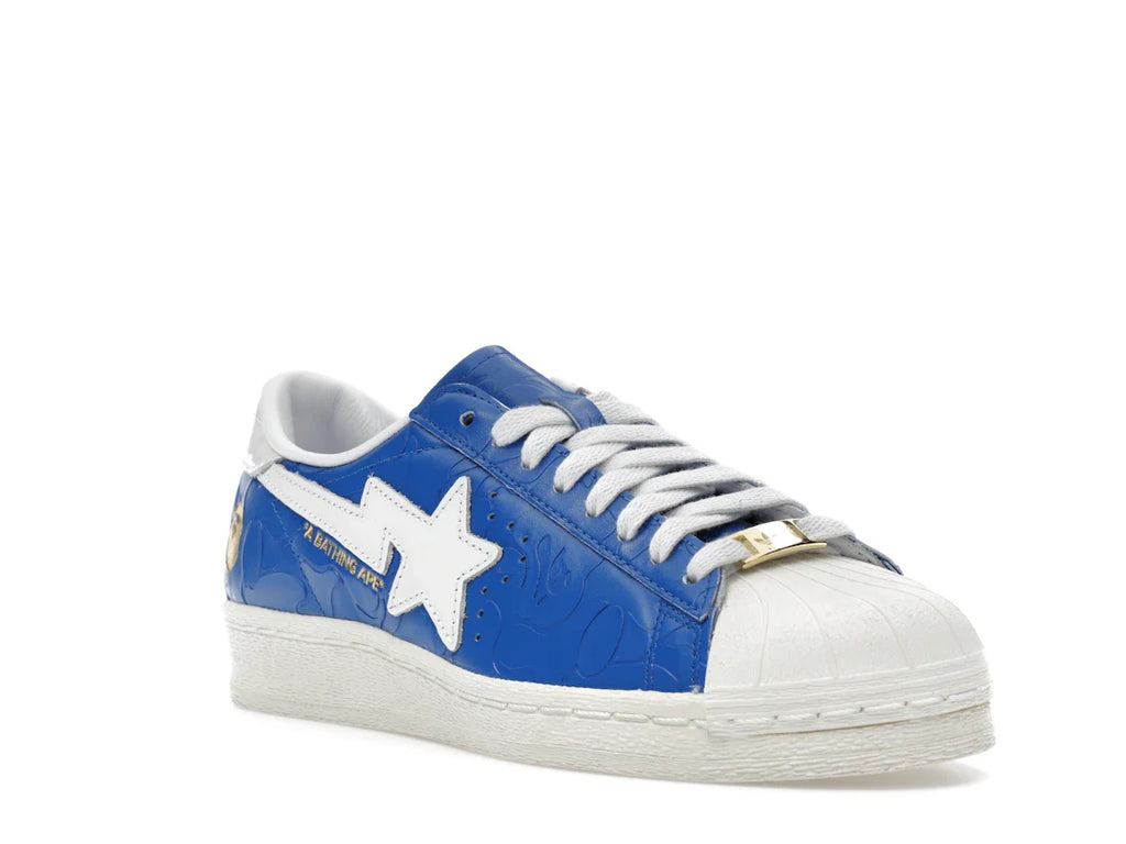 adidas Superstar Vintage Bape Blau Weiß
