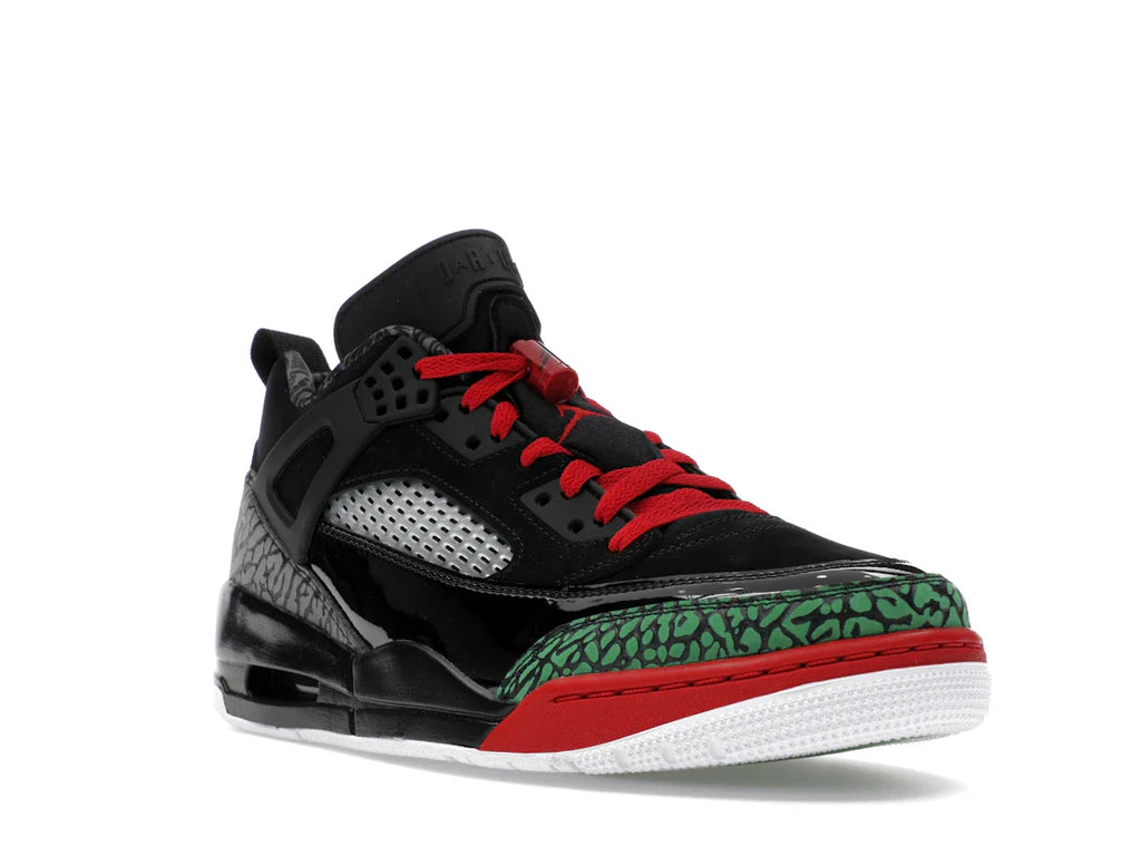 Jordan Spizike Low Schwarz Klassisch Grün Weiß Varsity Rot