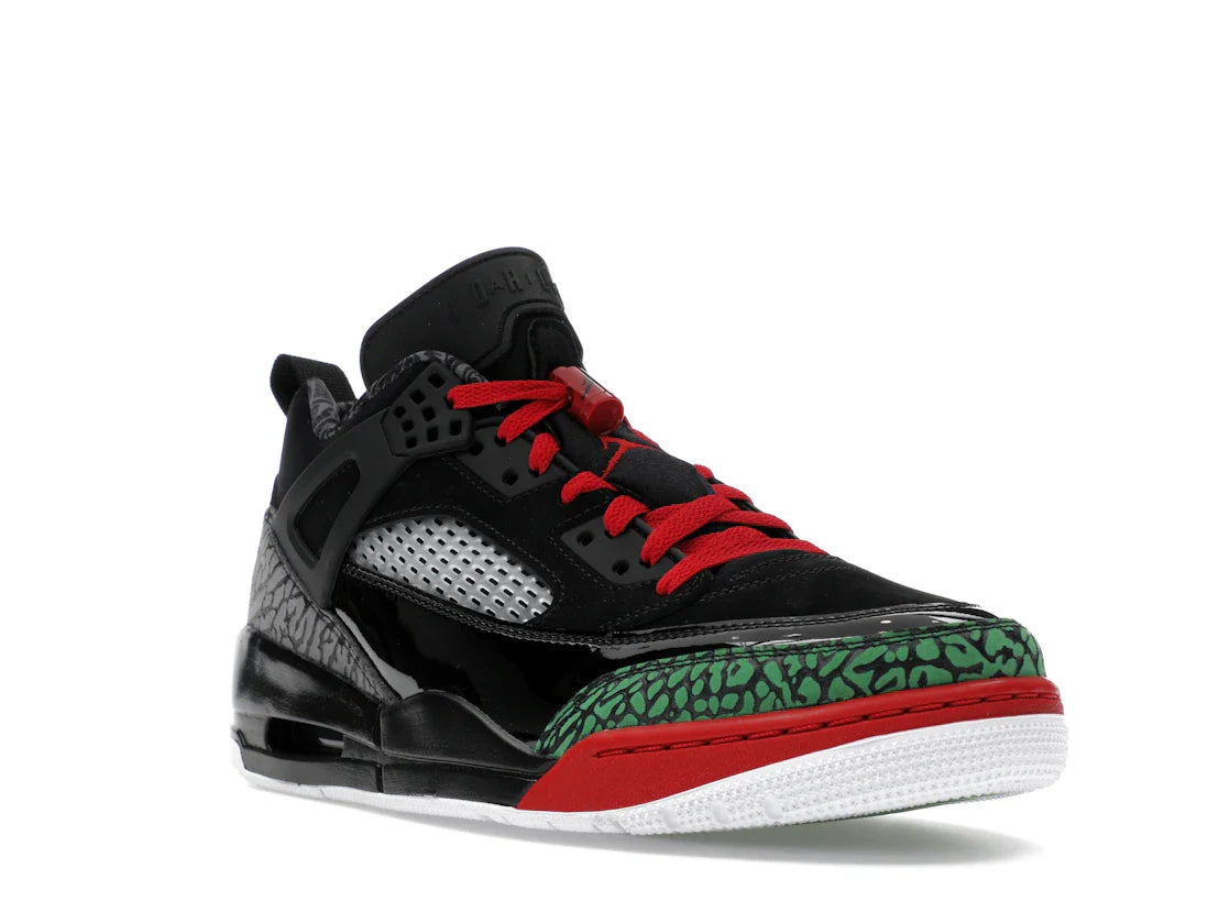 Jordan Spizike Low Schwarz Klassisch Grün Weiß Varsity Rot