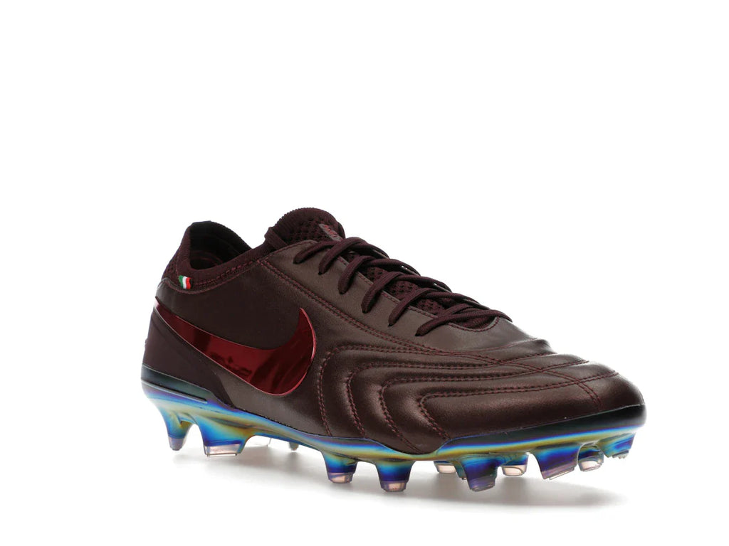 Nike Tiempo Legend 10 Elite Luxe FG Montebelluna Leder Portwein