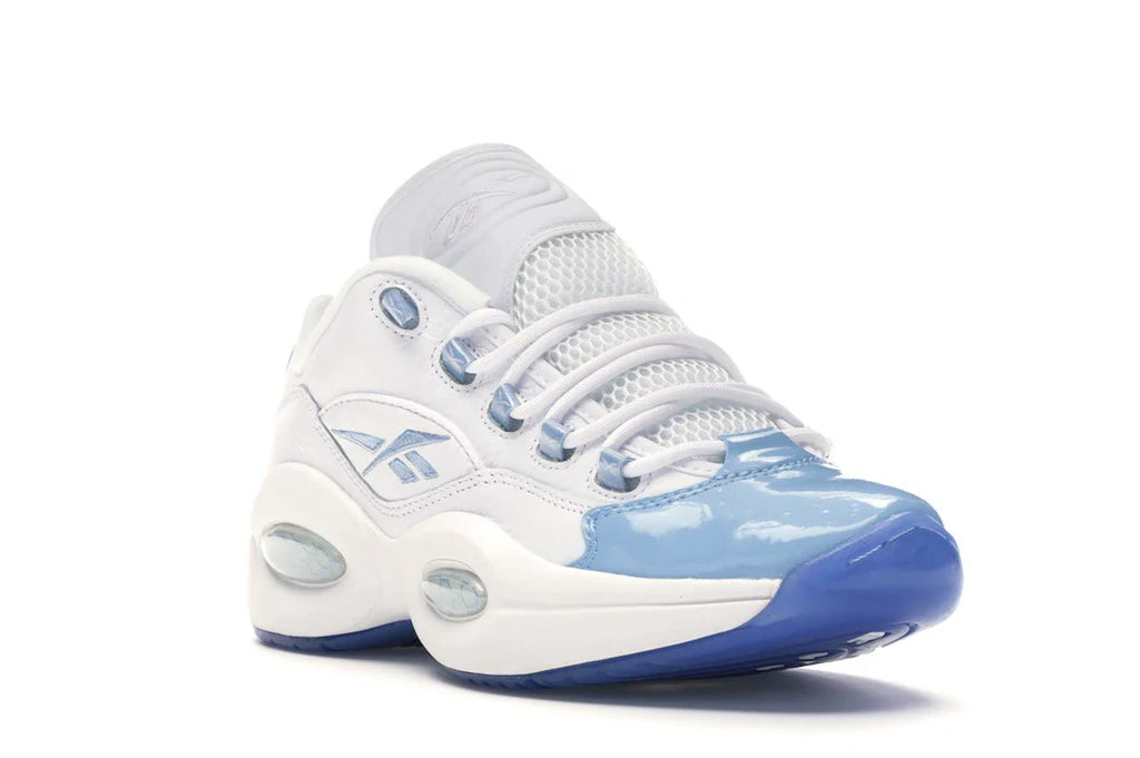 Reebok Question Low Patent Toe Carolina Blue