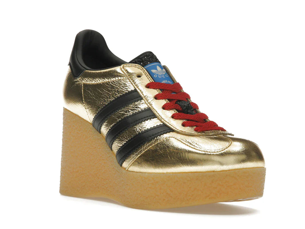 adidas x Gucci Gazelle Wedge Gold Metallic Black (Damen)