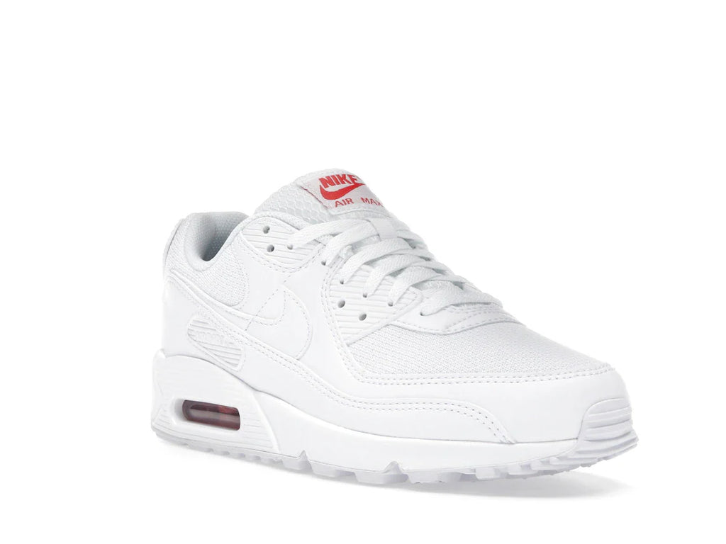 Nike Air Max 90 Weiß Hellkarmesinrot