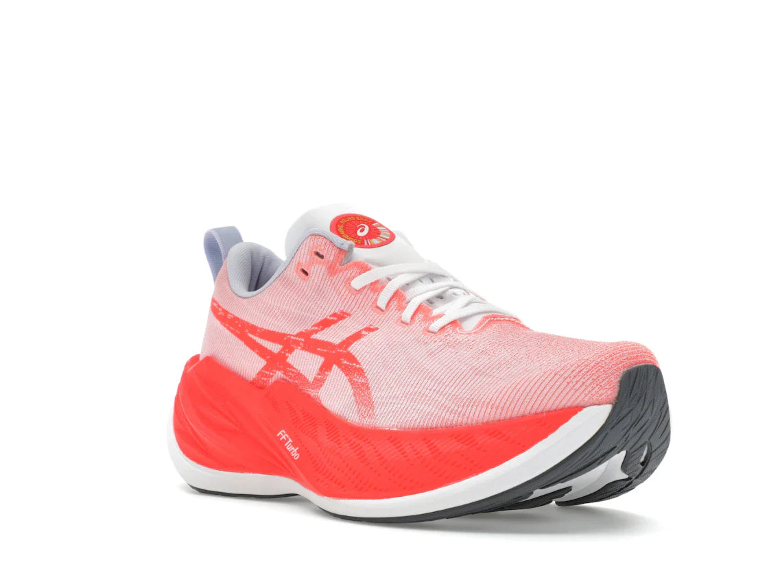 ASICS Superblast Weiß Sonnenaufgang Rot