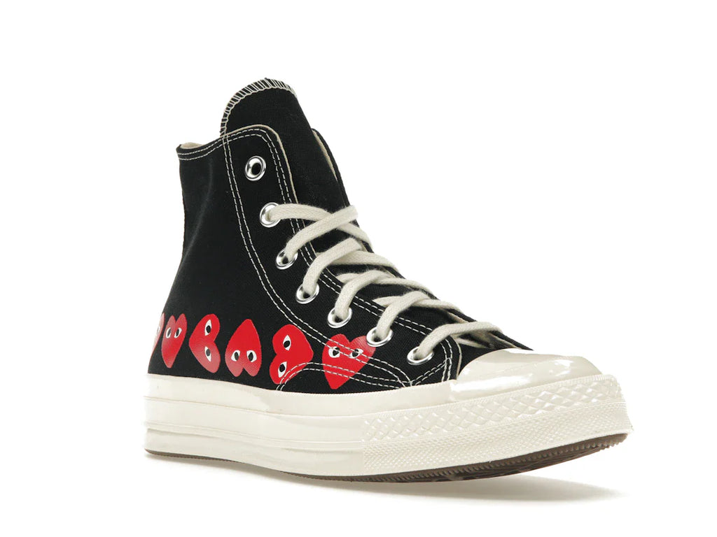 Converse Chuck Taylor All Star 70 Hi Comme des Garçons PLAY Multi-Heart Schwarz