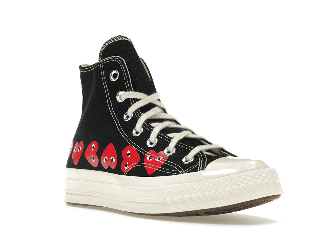 Converse Chuck Taylor All Star 70 Hi Comme des Garçons PLAY Multi-Heart Schwarz