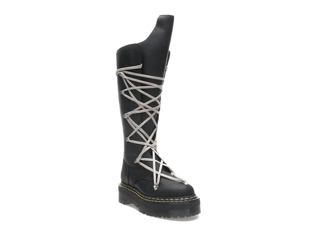 Dr. Martens 1460 DRKSHDW Quad Sole Pentalace Boot Rick Owens Schwarz
