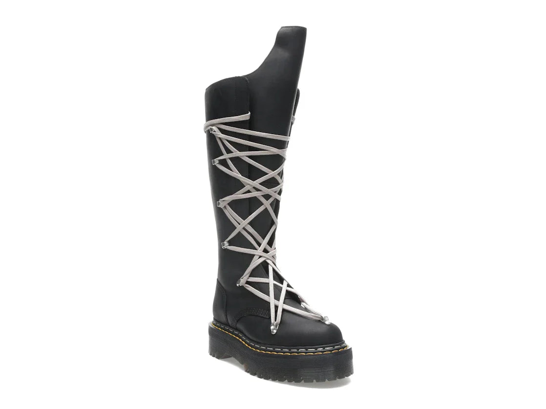 Dr. Martens 1460 DRKSHDW Quad Sole Pentalace Boot Rick Owens Schwarz