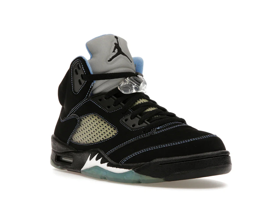 Jordan 5 Retro Schwarz/University Blue