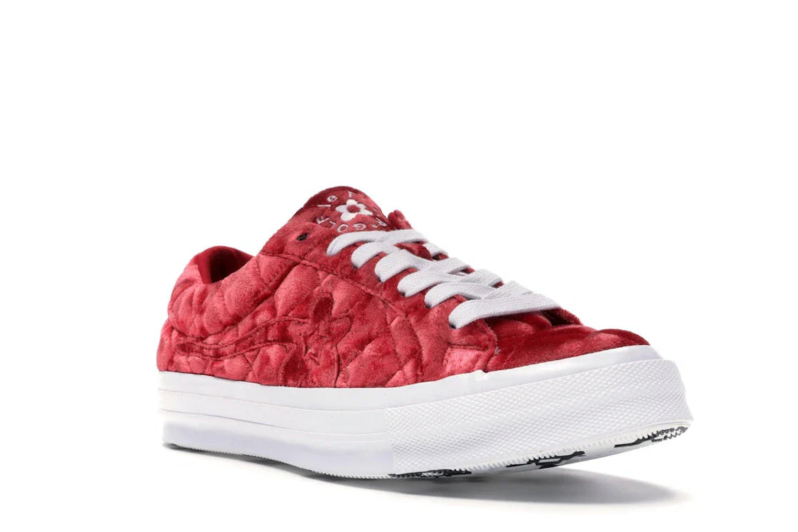 Converse One Star Ox Golf le Fleur TTC Gesteppter Samt Barbados Cherry