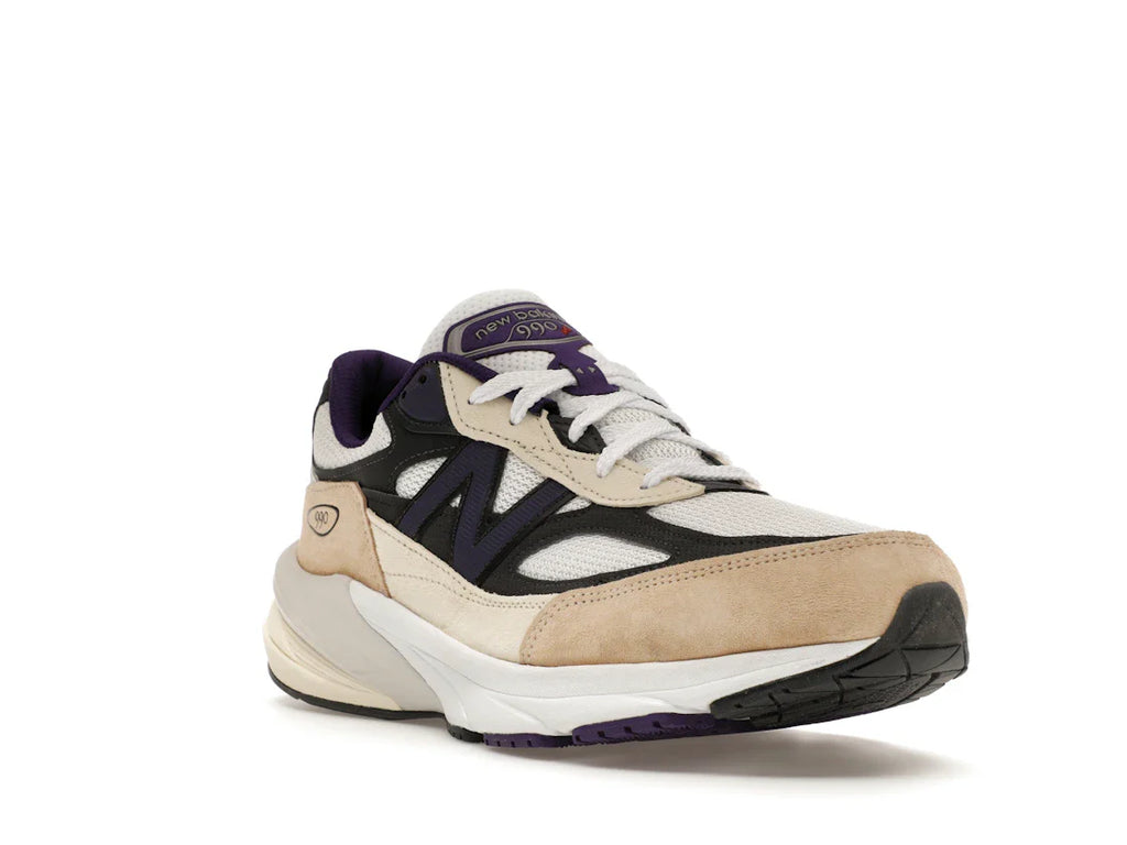 New Balance 990v6 MiUSA Teddy Santis Weiß Schwarz Pflaume